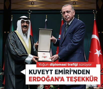 Kuveyt Emiri’nden Erdoğan’a teşekkür