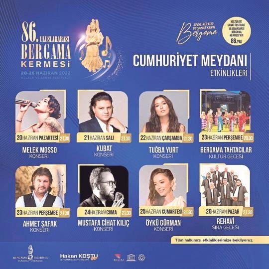 Bergama Kermes Festivali’nde ünlüler geçidi olacak