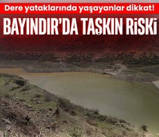 İzmir Bayındır’da taşkın riski!