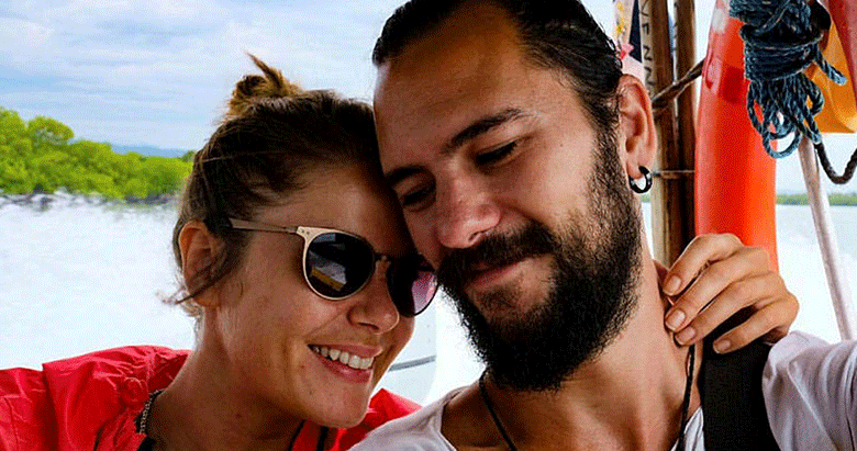 Burcu Biricik ile eşi motorla kaza geçirdi