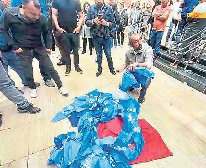 İşçinin korktuğu başına geldi