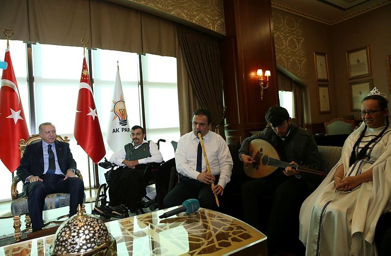 Başkan Recep Tayyip Erdoğan, engelli vatandaşları kabul etti