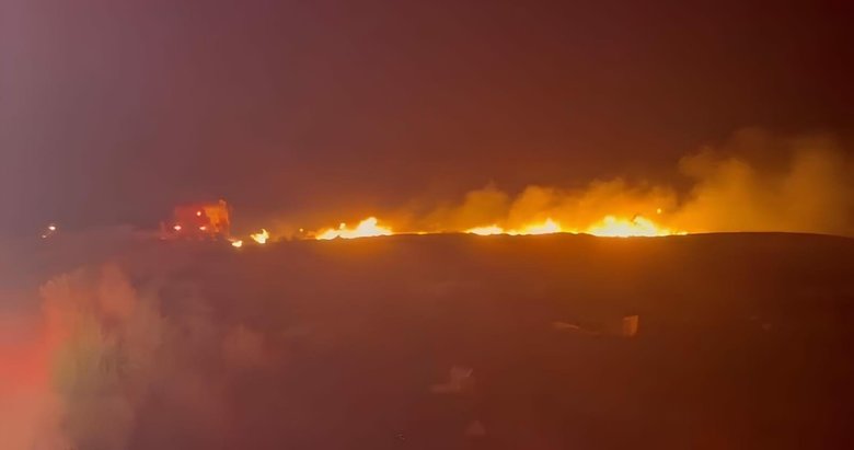 Seferihisar’da korkutan yangın