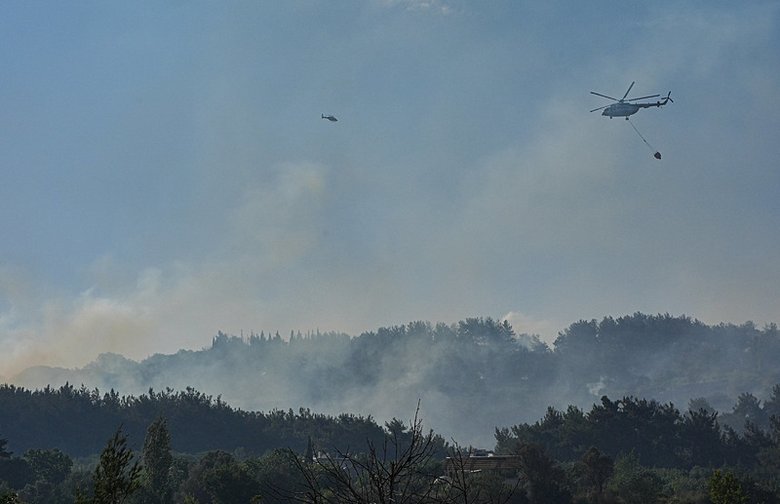 Bornova’da orman yangını! İki mahalle boşaltıldı