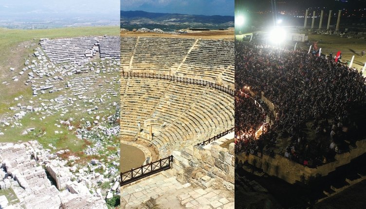 Laodikya Antik Tiyatrosu değişimi ile göz kamaştırdı!