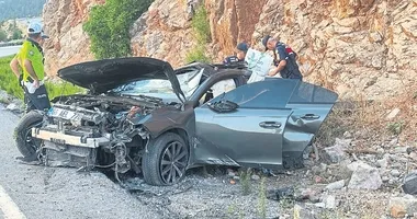 Tatil dönüşünde kahreden kaza