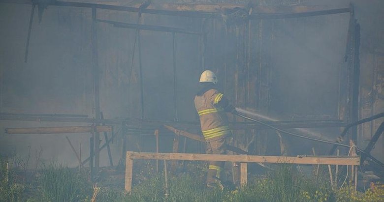 İzmir’de konteyner evde yangın dehşeti! Karı-koca hastanelik oldu