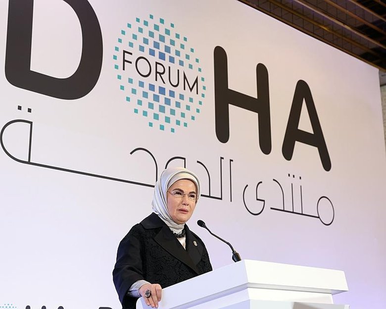 Emine Erdoğan, Doha Forum 2024 programında konuştu
