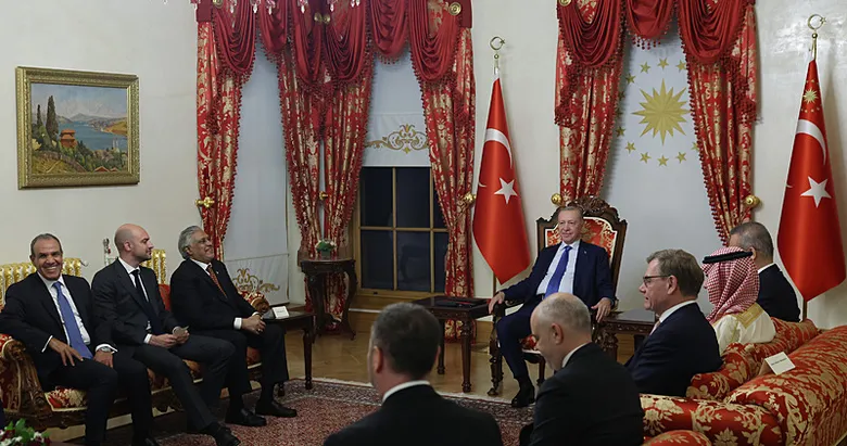 Başkan Erdoğan 7 ülkenin Dışişleri Bakanlarını kabul etti