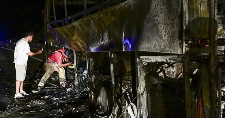 Ankara’da faciadan kılpayı dönüş: 36 yolculu otobüs yandı