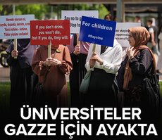 Üniversiteler Gazze için ayakta! İsrail’in katliamları protesto edildi