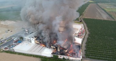 Denizli'de tekstil fabrikasında yangın