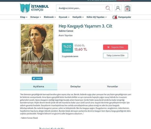 İmamoğlu’nun İBB’sinde rezalet bitmiyor! Demirtaş’tan sonra terörist Sakine Cansız’ın kitabını satıyorlar