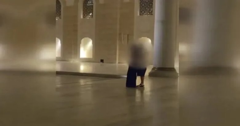 Çamlıca Cami avlusunda skandal görüntüler! Tepkiler çığ gibi