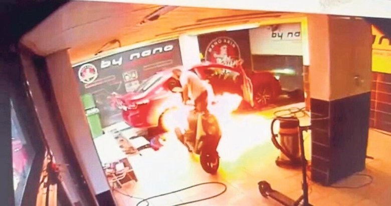 Manisa’da alevli facia