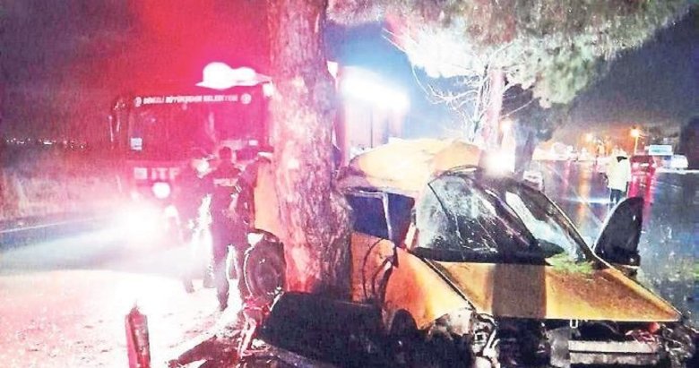 Taksi şoförünün dikkatsizliği iki arkadaşı hayattan kopardı