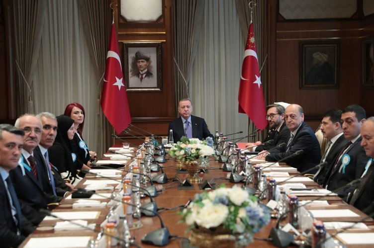 Cumhurbaşkanı Erdoğan, gazileri kabul etti