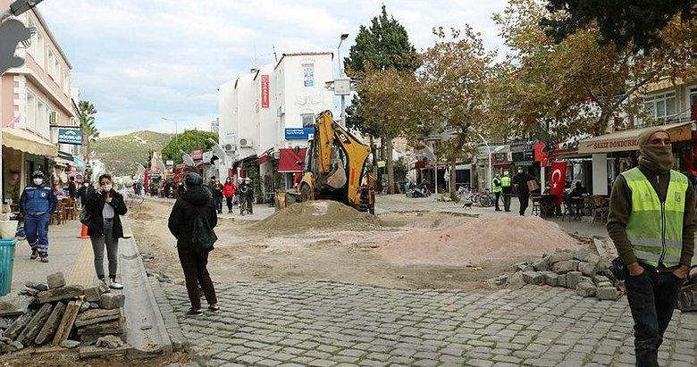 İzmir’de tarihi yolda yürütülen çalışmaya durdurma kararı