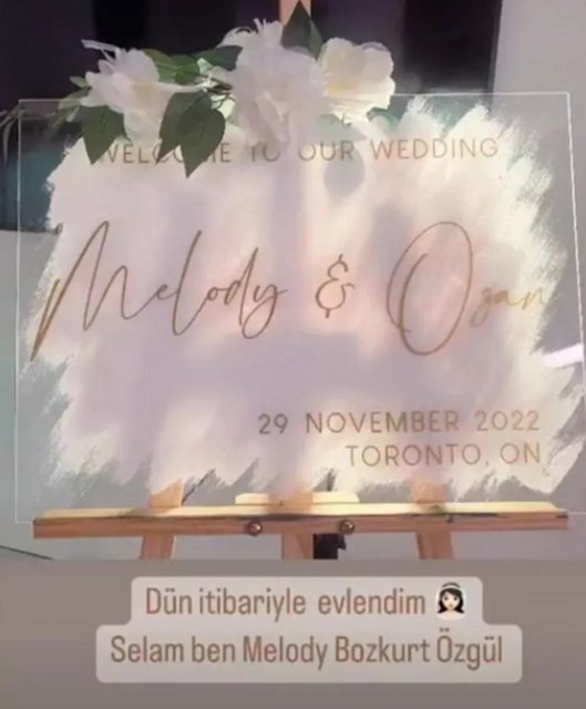 Şarkıcı Ceylan’ın kızı Melodi Bozkurt dünyaevine girdi