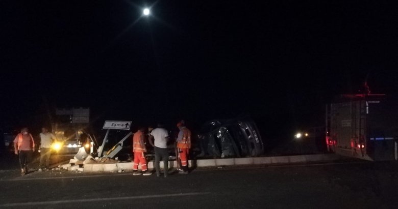 Uşak’ta trafik kazası: 1 ölü 1 yaralı