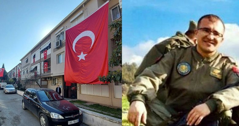 Şehit Uzman Çavuş Demirci’nin vasiyeti yürek yaktı! İzmir’deki evi bayraklarla donatıldı