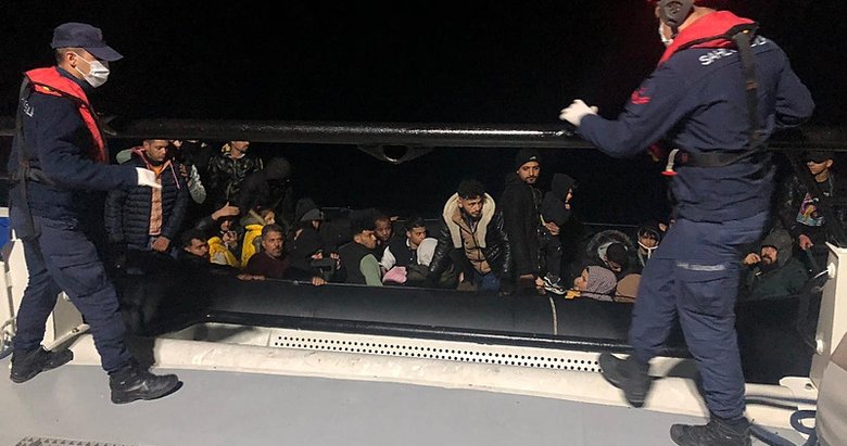 Datça’da çok sayıda göçmen kurtarıldı