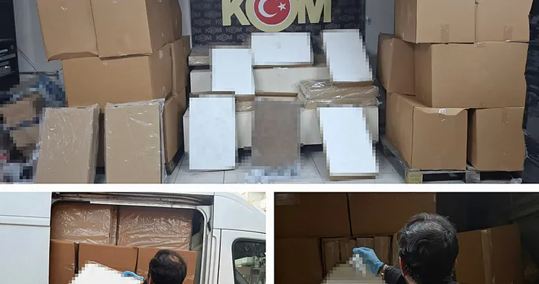 İzmir’de kaçakçılara şok baskın! Mobil depodan dev sevkiyat çıktı