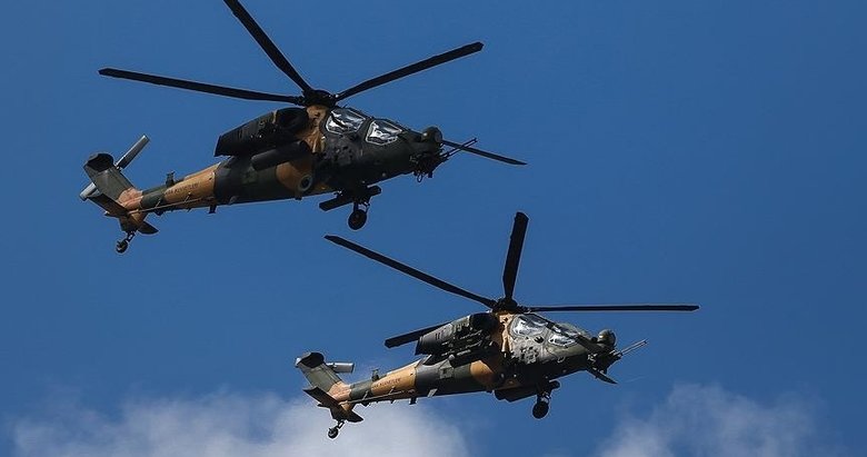 3 PKK’lı terörist Atak helikopterleriyle etkisiz hale getirildi