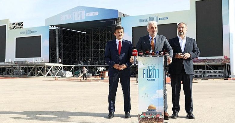 ‘Büyük Filistin Mitingi’ Gazze’nin sesi olacak