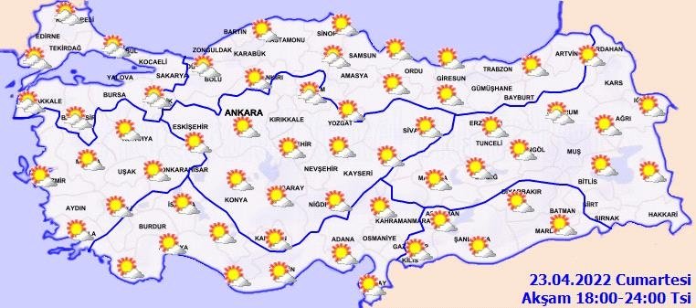 23 Nisan 2022 Cumartesi hava durumu nasıl olacak? İzmir’de hava nasıl? Sıcaklıklar artıyor mu?