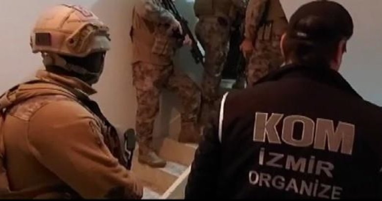 İzmir'deki suç örgütü operasyonunda hareketli anlar
