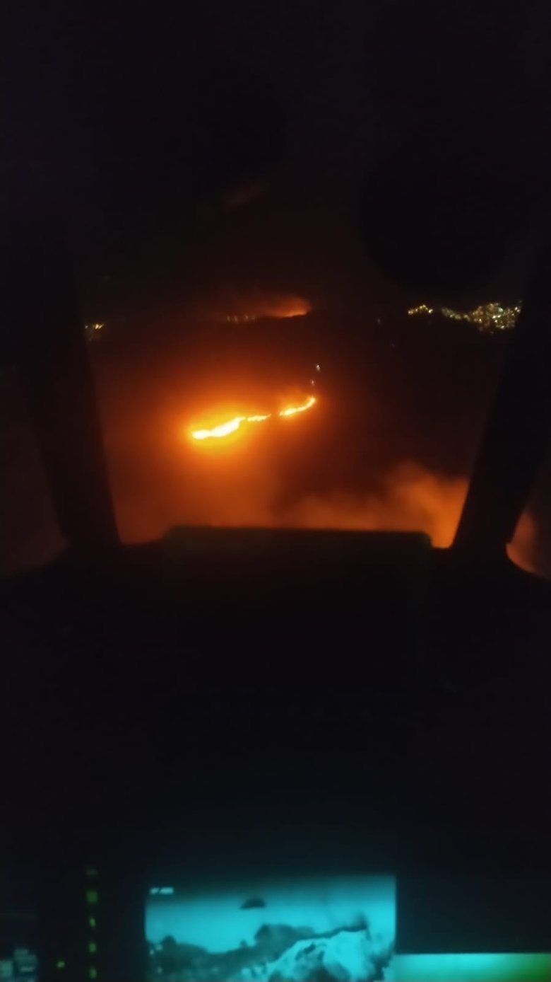 Bodrum’da çıkan yangın helikopter desteğiyle söndürüldü