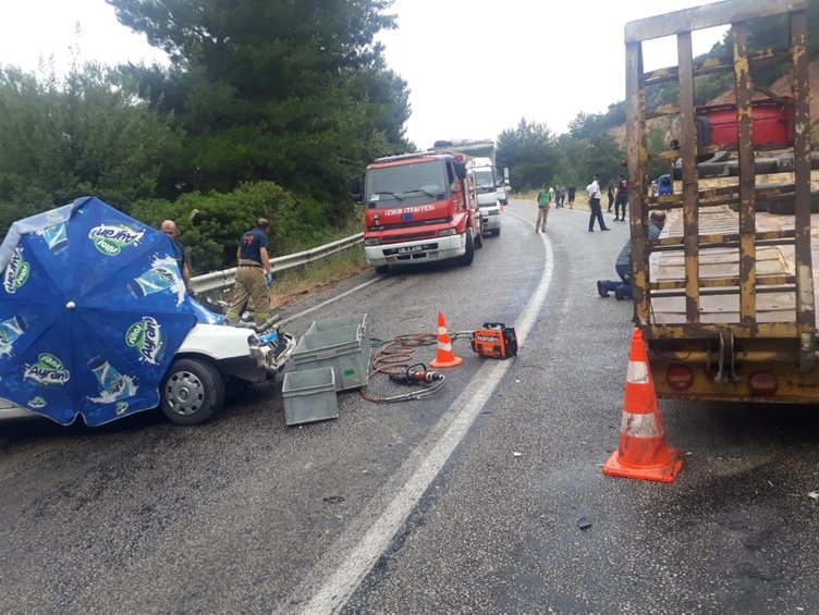 İzmir’de feci kaza! 1 kişi hayatını kaybetti