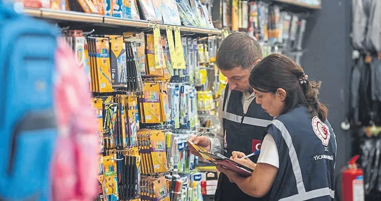Eğitim dönemi öncesi kırtasiyeler denetleniyor