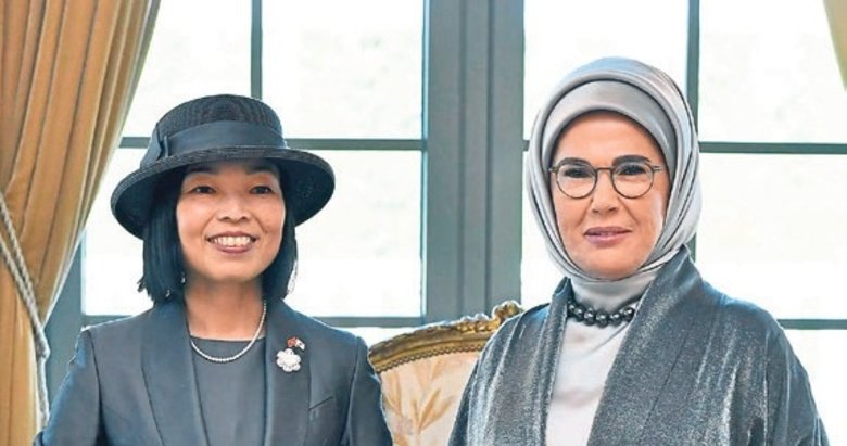 Emine Erdoğan, Japonya Altes Prensesi Mikasa ile görüştü