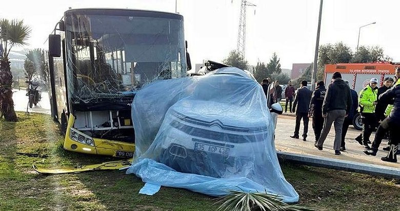 Aydın’da kahreden kaza! Belediye otobüsü ile cip çarpıştı: 1 ölü, 4 yaralı