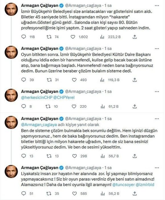 Armağan Çağlayan’dan İzmir Büyükşehir Belediyesi’ne tepki: Beni satın alamazsınız