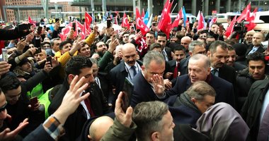 Başkan Erdoğan'a Almanya'da sevgi seli