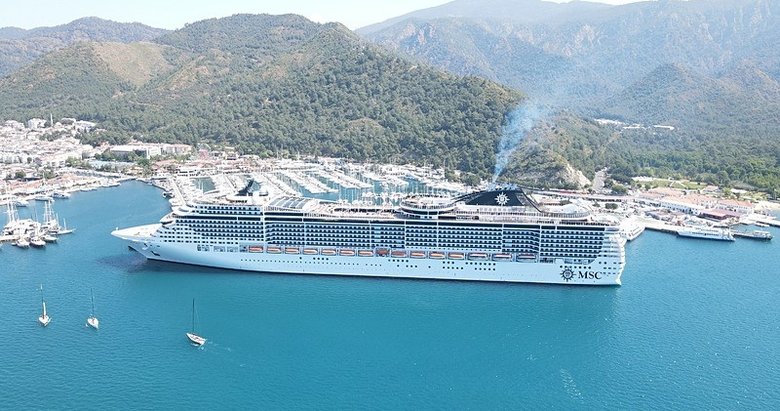 Marmaris’e MSC Divina kruvaziyeriyle 3 bin 280 turist geldi