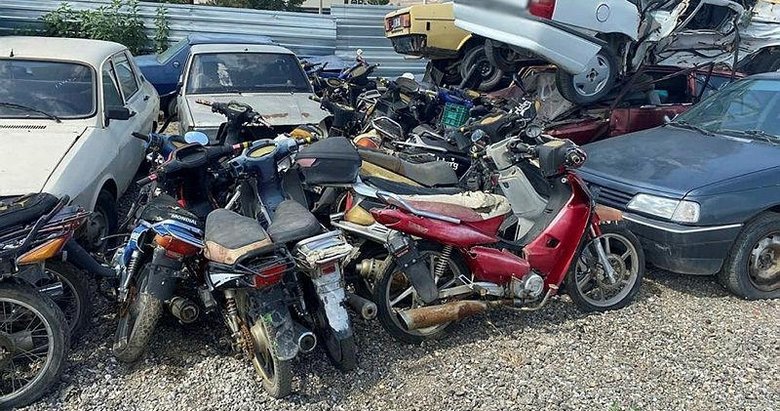 Kütahya’da çalınan 26 motosiklet Kırıkkale’de ele geçirildi