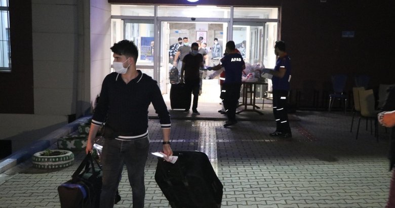 Suudi Arabistan’dan getirilerek Denizli’de karantinaya alınan 171 kişi tahliye edildi