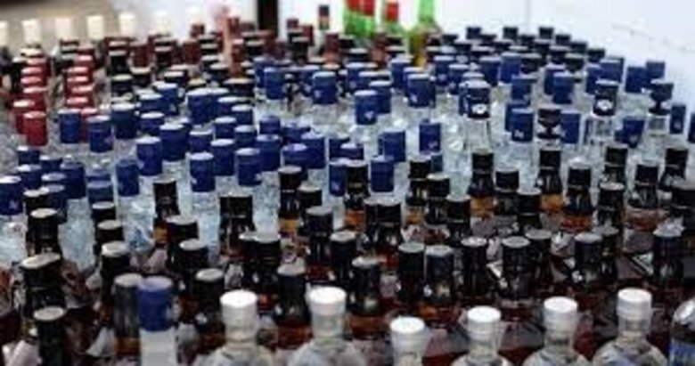 160 bin şişe kaçak içki ele geçirildi