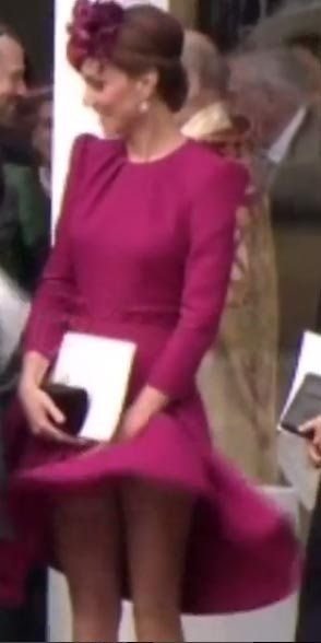 Kate Middleton rüzgarın azizliğine uğradı
