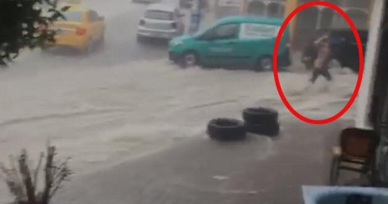 İzmir’de yağmur sularına kapılan kadın yaşadığı dehşeti anlattı