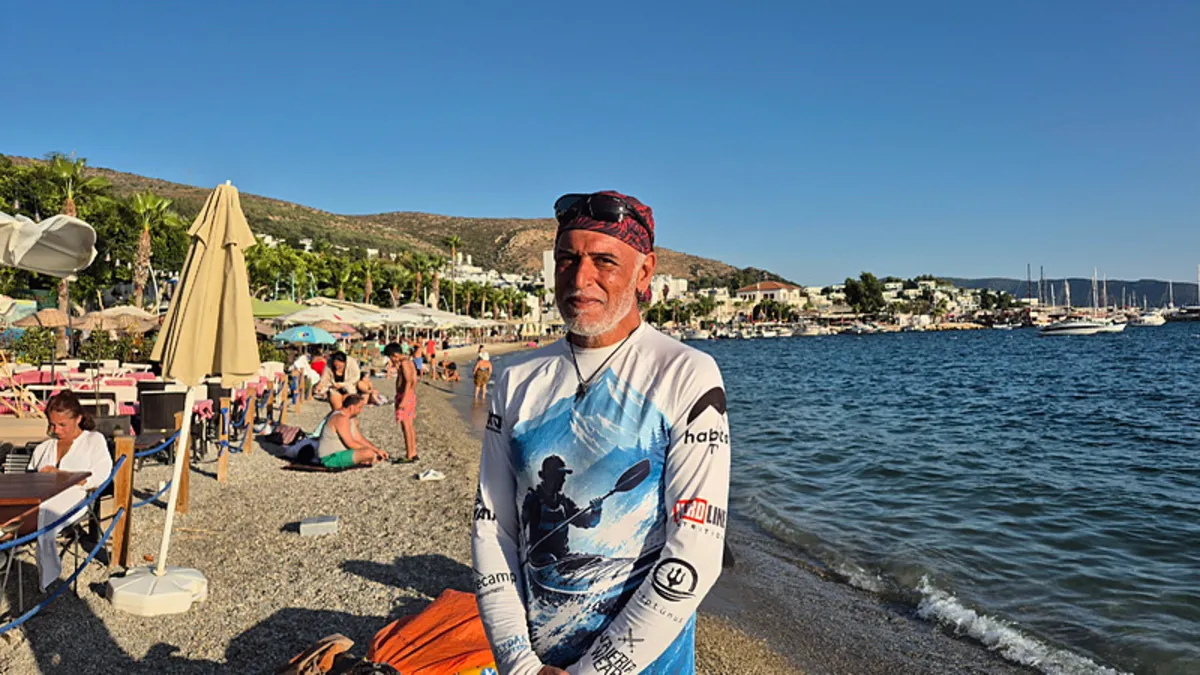 İstanbul’dan yola çıktı, soluğu Muğla’da aldı! 83 gündür kanoyla ilerliyor