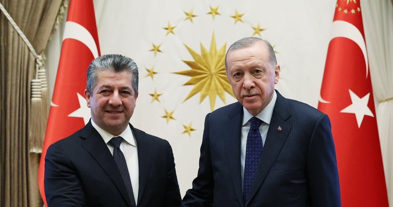 Başkan Erdoğan, IKBY Başbakanı Mesrur Barzani’yi kabul etti
