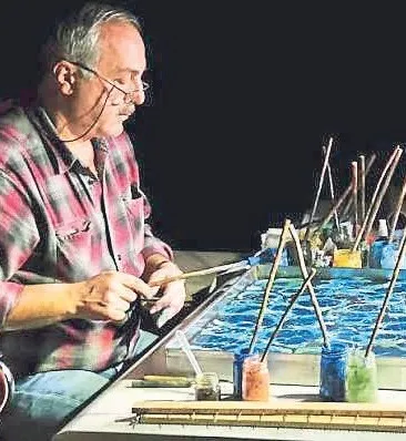 Renklerin suya yazıldıgı sanat