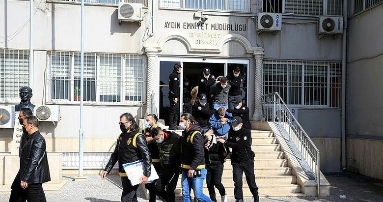 Aydın’daki suç örgütü operasyonunda gözaltına alınan 8 kişi tutuklandı
