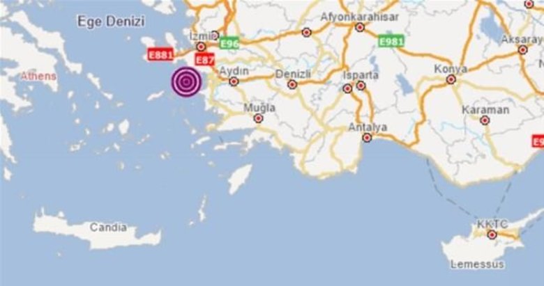 İzmir açıklarında deprem!
