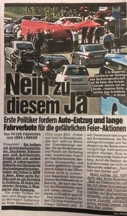 Türk düğün konvoyu Almanya’da gündem oldu